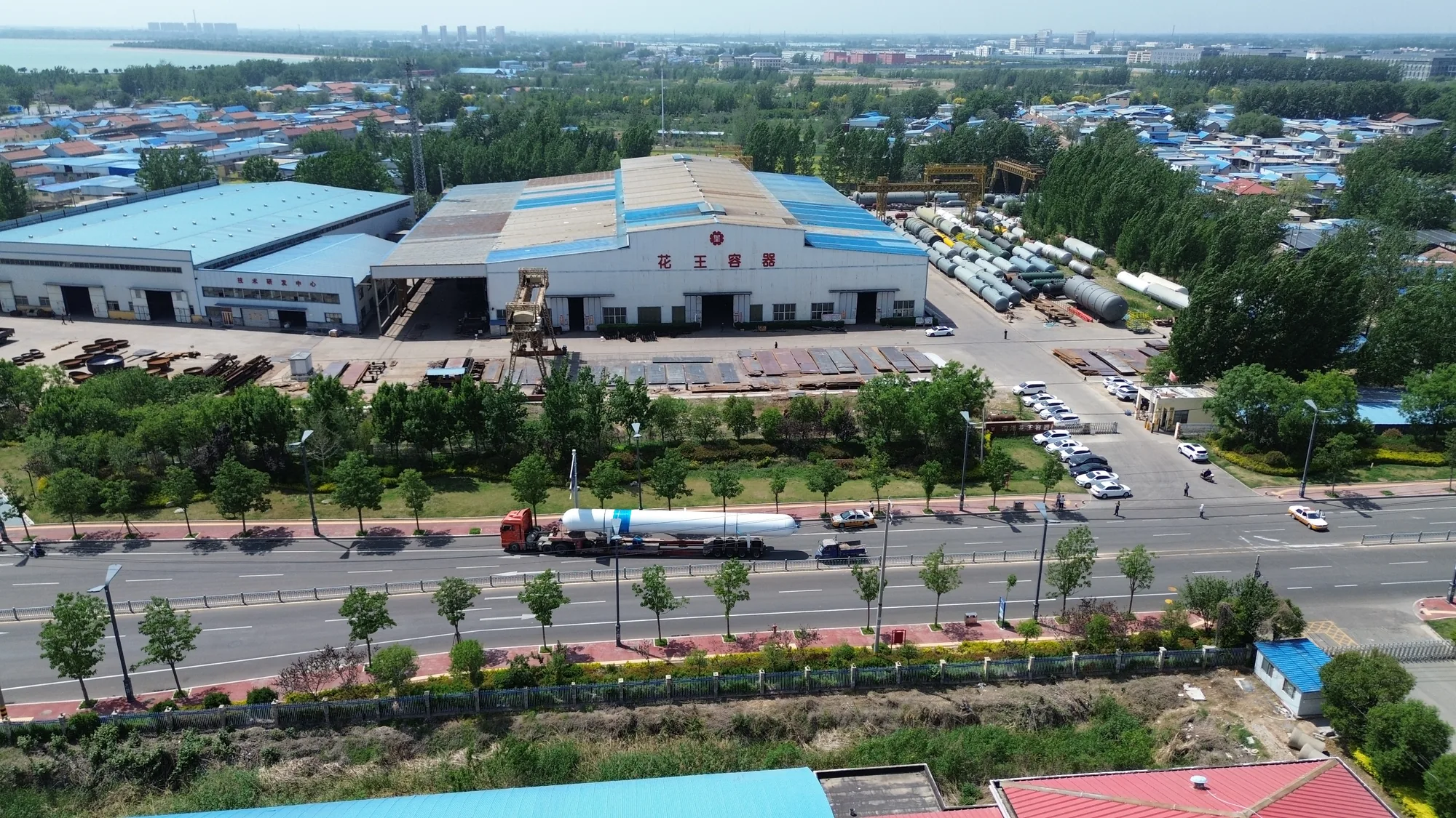 Heze Huawang manufacturing base aerial view