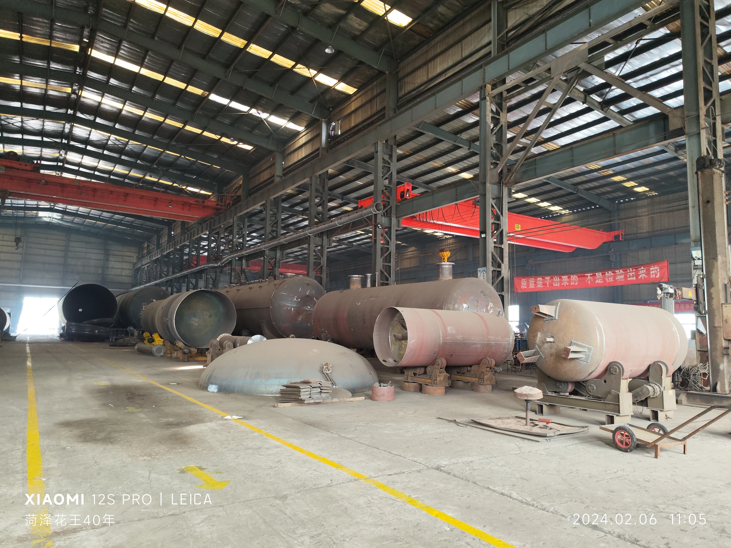 大型压力容器车间制造全景
