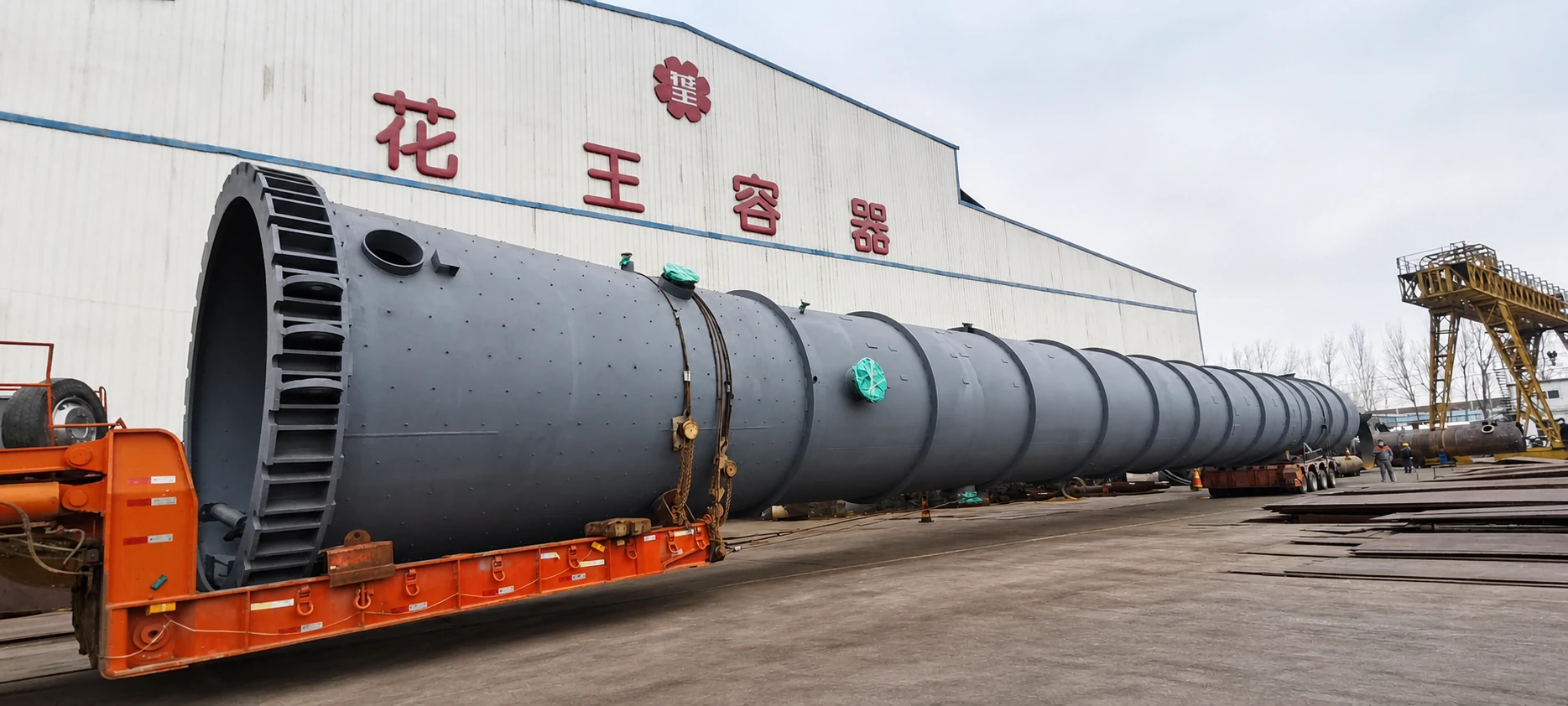 塔器制造实景,不代表具体洗涤工艺或内件结构